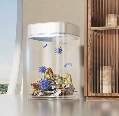 12L Smart Sensor Trash Can Bin With Lid, Automatic Disposal Trash Can, Bathroom Garbage Bin