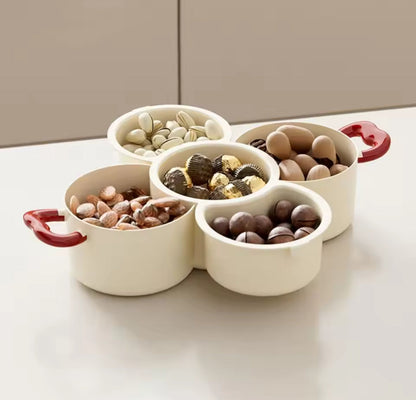 2 in 1 Fruit Drain Basket, Dried Fruit Plate Organizer, Multifunctional Drain Basket