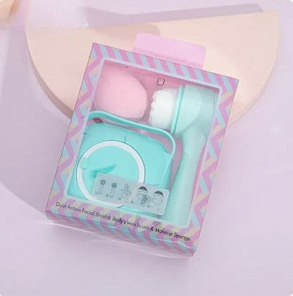 3 In 1 Sweet Beauty Kit, Foundation Powder Blush Cosmetic Sponges Tools, Makeup Egg Suit Soft Water Water Drop Sponge Puff