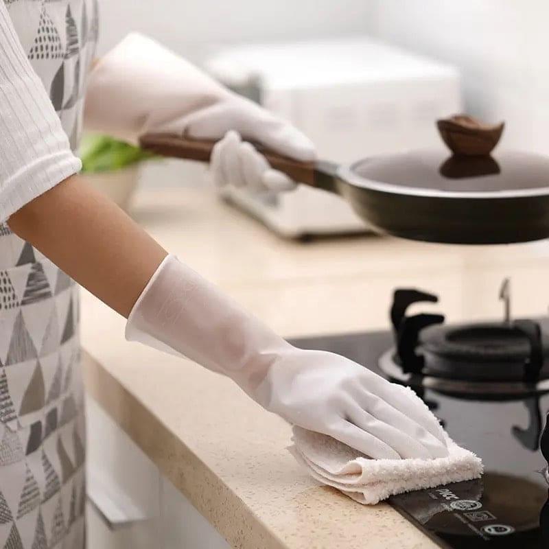 1 Pair Silicone Cleaning Gloves, Dishwashing Cleaning Gloves, Silica Gel Cleaning Gloves Scrubber, Multifunction Silicone Cleaning Gloves, Durable Scrubber Rubber Gloves, Waterblock Reusable Household Cleaning Gloves Eveen - Delivering the Best for Less!