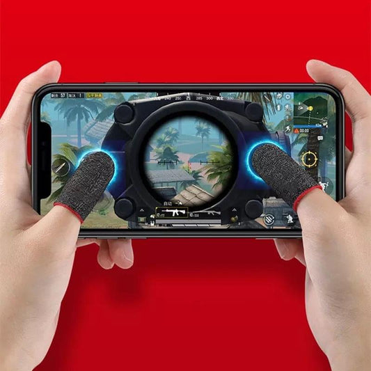 1 Pair Finger Sleeves For Gaming, Sweatproof Gloves Breathable Fingertips For Mobile Games, Non-Scratch Sensitive Touch Screen Gaming Finger Thumb Sleeve Gloves Eveen - Delivering the Best for Less!