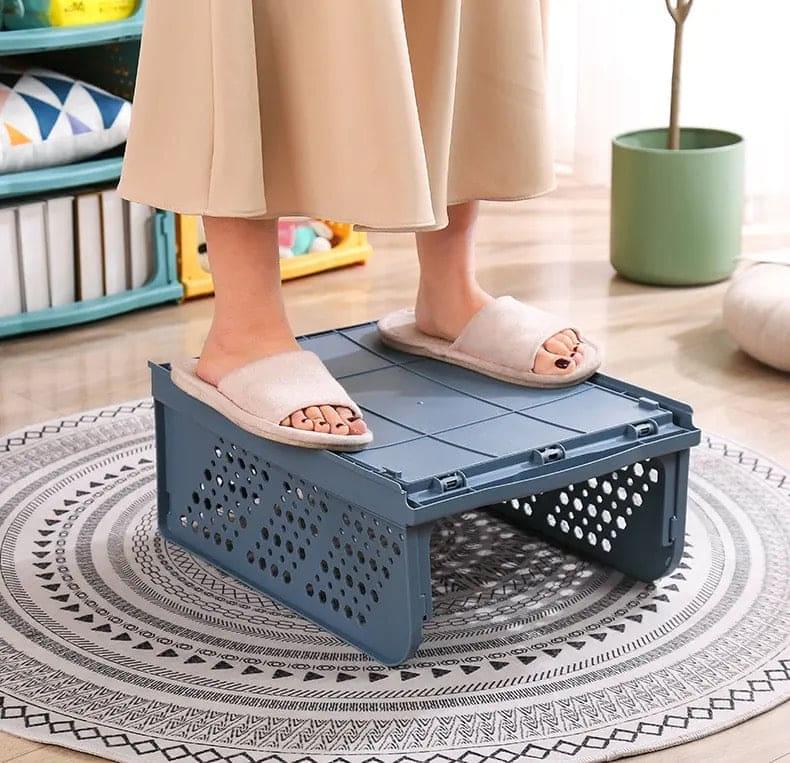 1 Pcs New Stacking Wardrobe, Foldable Clothes Storage Rack, Kitchen Gap Organizer Shelf, Toy Snack Book Storage Basket Closet Storage Bin, Wardrobe Shelf Drawer Organizer, Clothes Pants Drawer Separation Storage Box, Plastic Layered Storage Rack Yahan Sab Behtar Hai!