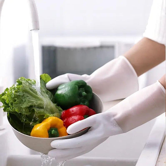 1 Pair Silicone Cleaning Gloves, Dishwashing Cleaning Gloves, Silica Gel Cleaning Gloves Scrubber, Multifunction Silicone Cleaning Gloves, Durable Scrubber Rubber Gloves, Waterblock Reusable Household Cleaning Gloves Eveen - Delivering the Best for Less!