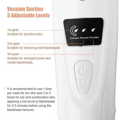 Electric Blackhead Remover, Vacuum Acne Cleaner, Black Spots Removal Device, Pore Cleaner Machine, Skin Care Tools, 5 Heads Suction Machine,  Vacuum Electric Black Head Extractions Tool, Electric Facial Pore Cleaner, Exfoliating Beauty Device