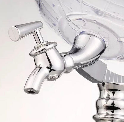 1500ml Globe Shape Dispenser With Funnel And Stopper, Decanter Dispenser For Drinks, World Map Liquor Dispenser