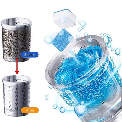 12 Pcs Washing Machine Cleaner Effervescent Tablet, Deep Cleaning Washing Deodorant, Washing Machine Cleaner Descale