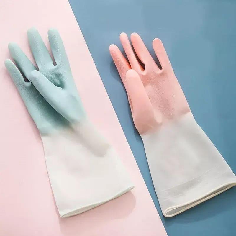 1 Pair Silicone Cleaning Gloves, Dishwashing Cleaning Gloves, Silica Gel Cleaning Gloves Scrubber, Multifunction Silicone Cleaning Gloves, Durable Scrubber Rubber Gloves, Waterblock Reusable Household Cleaning Gloves Eveen - Delivering the Best for Less!